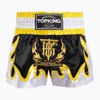 Pantaloncini da allenamento Top King Thai Boxe nero/oro/bianco