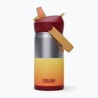Bottiglia termica CamelBak Thrive Flip Straw Kids Insulated SST 350 ml orange sunset