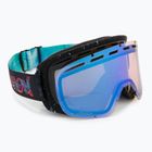 Maschera da sci DRAGON D1 OTG rattle can/lumalens dark smoke/lumalens flash blue