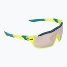 Occhiali da sole Nike Show X Rush opaco volt/cromo a specchio