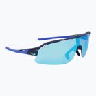 Occhiali da sole Nike Flyfree Shield P matte obsidian/polar blue mirror/road