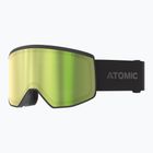 Occhiali da sci Atomic Four Pro HD Photo tutti neri/verde oro