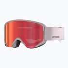 Maschera da sci Atomic Savor M Photo gull gray/red photo