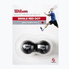 Palline da squash Wilson Staff 2 Ball Red Dot 2 pezzi nero WRT617700+.