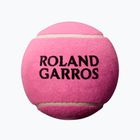 Pallina da tennis Wilson Roland Garros 5 Mini Jumbo rosa con autografo