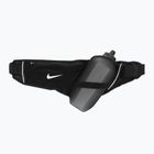 Nike Flex Stride Bottle Belt 650 ml nero/argento cintura da corsa