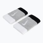 Polsini Nike Swoosh Doublewide 2 pezzi lt smoke grey/nero/bianco