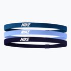 Fasce elastiche Nike 2.0 3 pezzi blu industriale/blu universitario/inchiostro viola