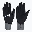 Guanti da corsa Nike Pacer Midweight RG da donna nero/grigio fumo/argento