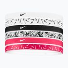 Fasce Nike stampate 6 pezzi bianco/rosa/ nero