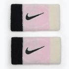Braccialetti Nike Swoosh Doublewide 2 pezzi schiuma rosa/latte di cocco/nero