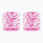 Polsini Nike Dri-Fit Swoosh Classic Printed Wristbands 2 pz. playful pink/white/white