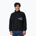 Patagonia felpa in pile da uomo Synch Snap-T P/O nero/grigio forge