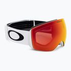 Oakley Flight Deck L bianco opaco/prizm snow torch iridium occhiali da sci