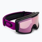 Oakley Line Miner M opaco ultra purple/prizm snow hi pink irridium occhiali da sci