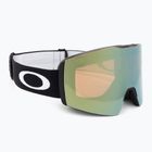 Occhiali da sci Oakley Fall Line M nero opaco/prizm oro salvia