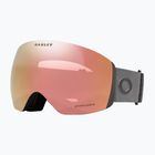 Occhiali da sci Oakley Flight Deck L in ferro forgiato opaco/prizm oro rosa iridium