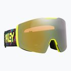 Maschera da sci Oakley Fall Line L Jaxson Black/Prizm Snow Sage Gold Iridium