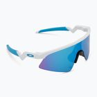 Occhiali da sole per bambini Oakley Resistor Sweep bianco lucido/prisma zaffiro