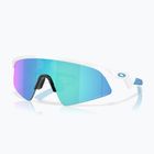 Occhiali da sole per bambini Oakley Resistor Sweep bianco lucido/prisma zaffiro