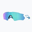 Occhiali da sole Oakley Radar EV S Path bianco lucido/prisma zaffiro