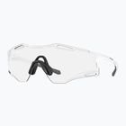 Occhiali da sole Oakley Cybr Zero bianco opaco/nero iridium fotocromatico