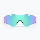 Occhiali da sole Oakley Cybr Zero bianco lucido/prisma zaffiro