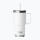 Borraccia termica YETI Rambler Straw 739 ml white
