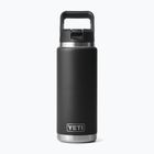 Borraccia termica YETI Rambler Straw 769 ml black