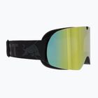 Red Bull SPECT Soar nero opaco/grigio antracite scuro/specchio giallo/occhiali da sci da neve gialli
