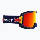 Occhiali da sci Red Bull SPECT Solo opaco blu scuro/blu/marrone/rosso a specchio