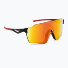 Occhiali da sole Red Bull SPECT Stun nero/marrone opaco con specchio rosso