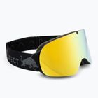 Maschera da sci Red Bull SPECT Rush matt black/smoke with yellow mirror