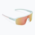 Occhiali da sole Red Bull SPECT Dundee, colore menta chiaro/blu con specchio rosa-giallo