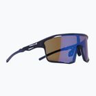 Occhiali da sole Red Bull SPECT Rumble blu scuro/marrone con specchio blu