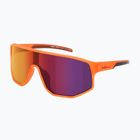 Occhiali da sole Red Bull SPECT Dash matt clear neon-orange/smoke with red-purple mirr