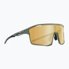 Occhiali da sole Red Bull SPECT Rumble matt olive/ brown with gold mirror