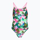 Costume da bagno intero da bambina Funkita Single Strap One Piece sub lime
