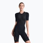 Tuta da triathlon donna 2XU Light Speed Sleeved nero/oro