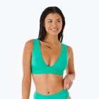 Top del costume da bagno Rip Curl Premium Surf Deep V verde