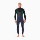 Rip Curl Dawn Patrol 4/3mm Chest Zip viola notte muta da uomo