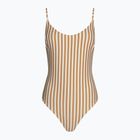Costume intero Rip Curl Premium Cheeky marrone chiaro da donna