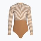 Costume intero donna Rip Curl Premium Surf LS Surf marrone chiaro
