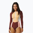 Costume intero Rip Curl Block Party donna UPF 50+ prugna