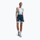 Body da triathlon da donna 2XU Aero Hex Sleeved jelly mint/majol