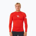Maglia a maniche lunghe da nuoto da uomo Rip Curl Waves Upf Perf lava red