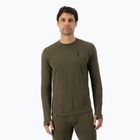 Maglia termica da uomo Mons Royale Cascade Merino Base Layer dark olive