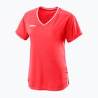 Maglietta da tennis da donna Wilson Team II con scollo a V arancione WRA795309
