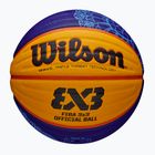 Wilson Fiba 3x3 Game Ball Paris Retail basket 2024 blu/giallo misura 6
