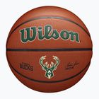 Wilson NBA Team Alliance Milwaukee Bucks marrone taglia 7 basket